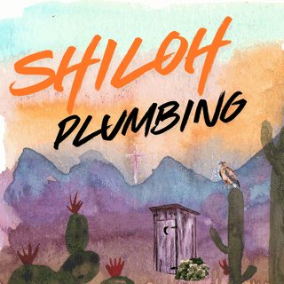 Shiloh Plumbing watercolor desert logo